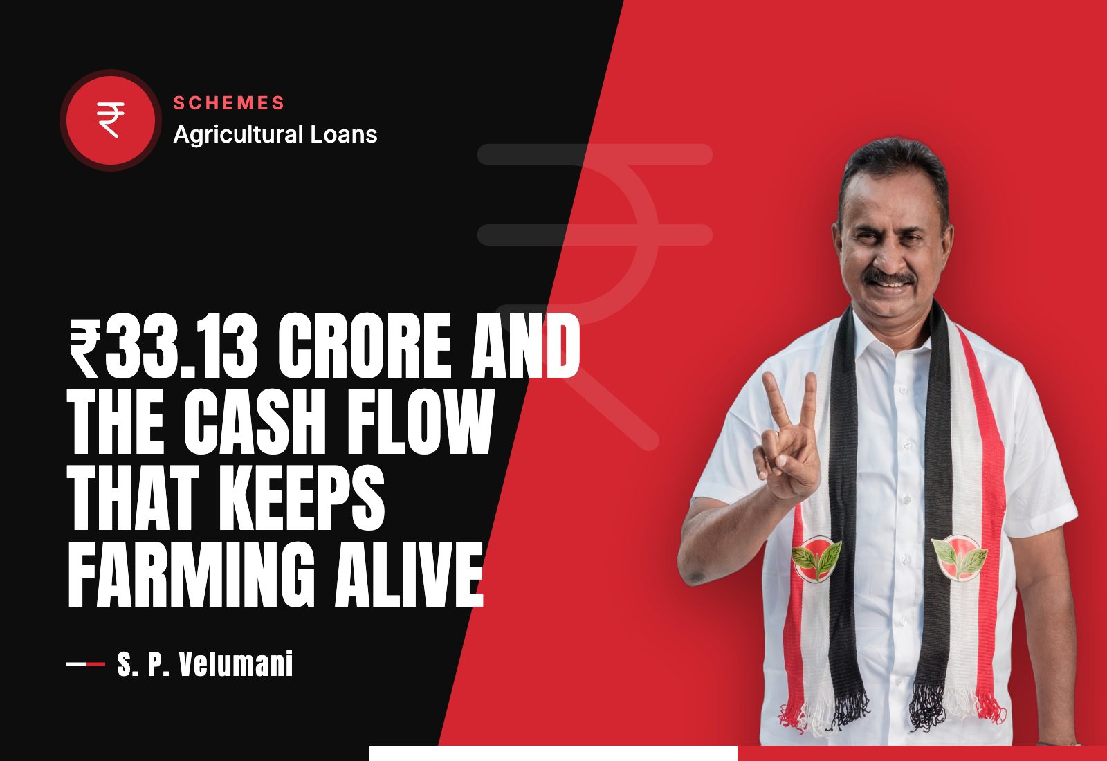 ₹33.13 Crore and the Cash Flow That Keeps Farming Alive — S. P. Velumani