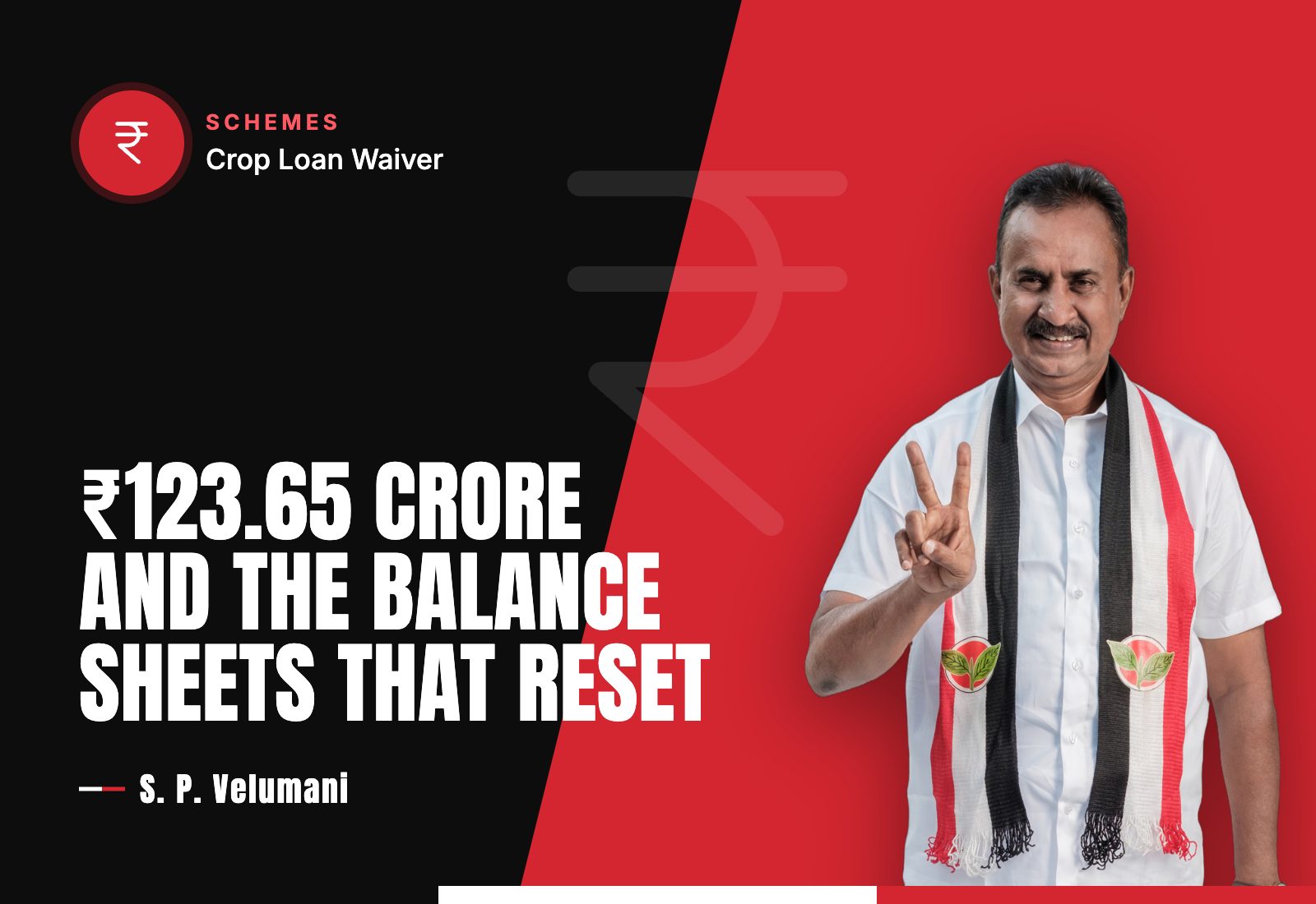 ₹123.65 Crore and the Balance Sheets That Reset — S. P. Velumani
