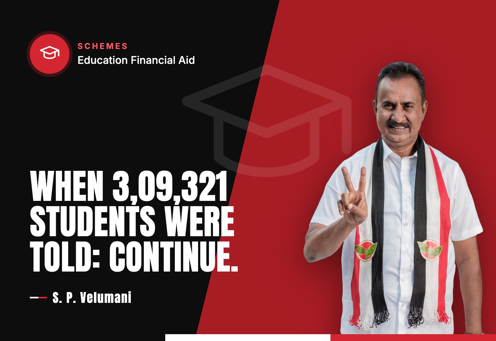 When 3,09,321 Students Were Told: Continue. — S. P. Velumani
