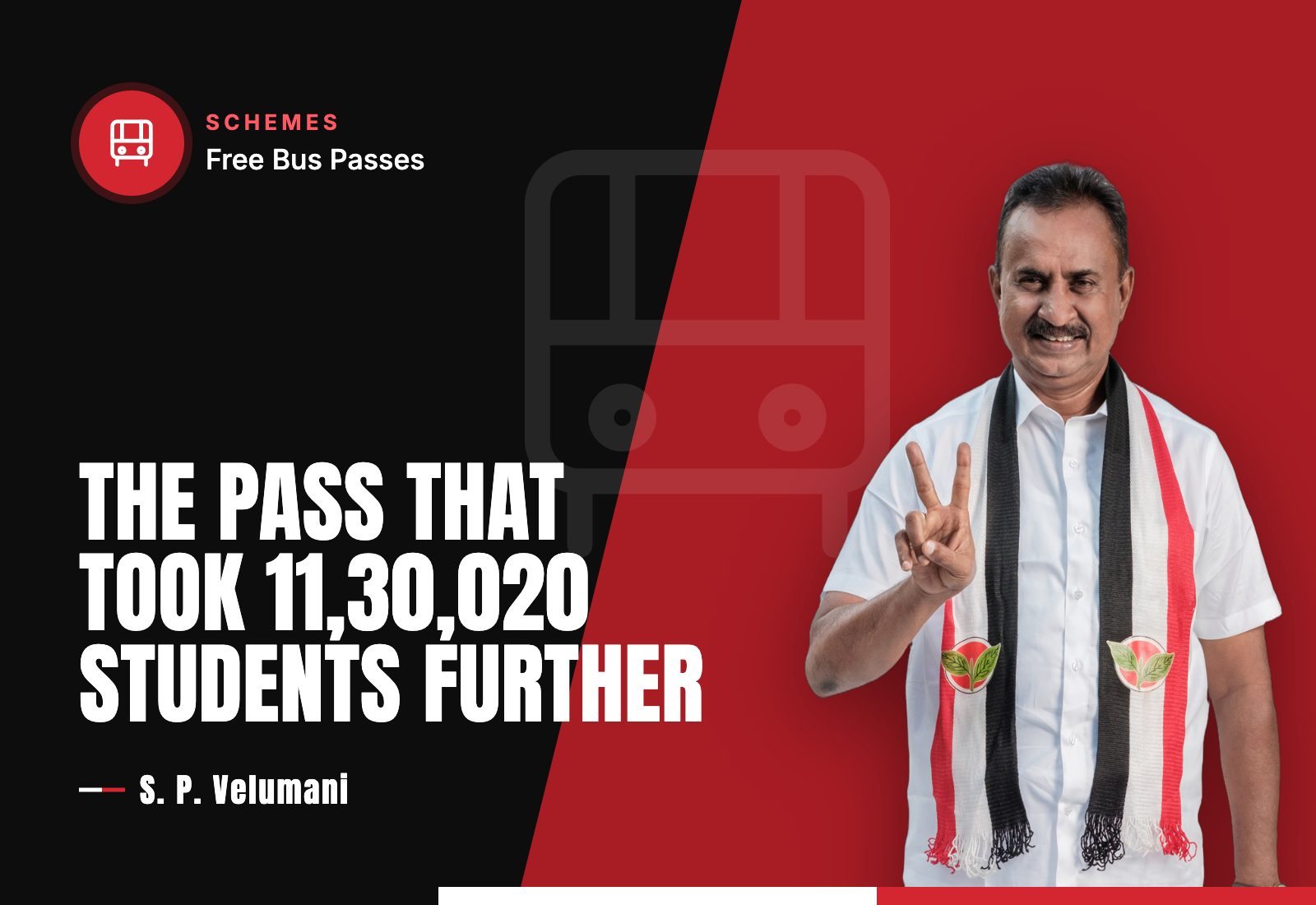 The Pass That Took 11,30,020 Students Further — S. P. Velumani