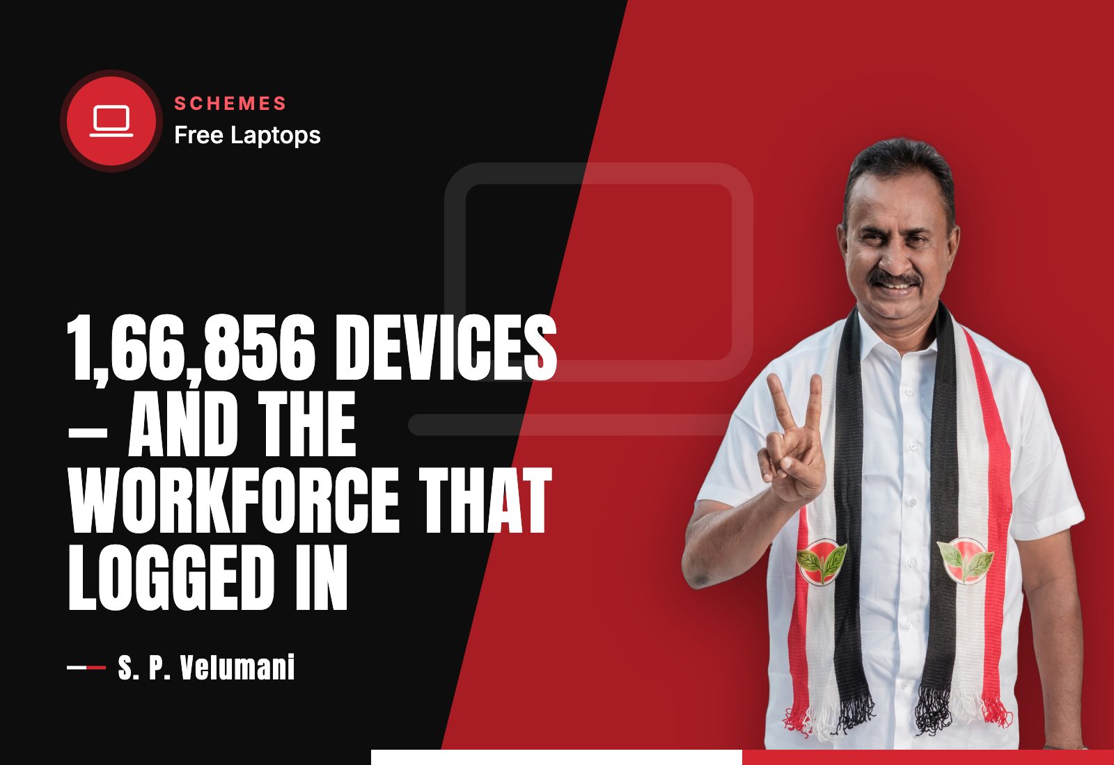 1,66,856 Devices — And the Workforce That Logged In — S. P. Velumani