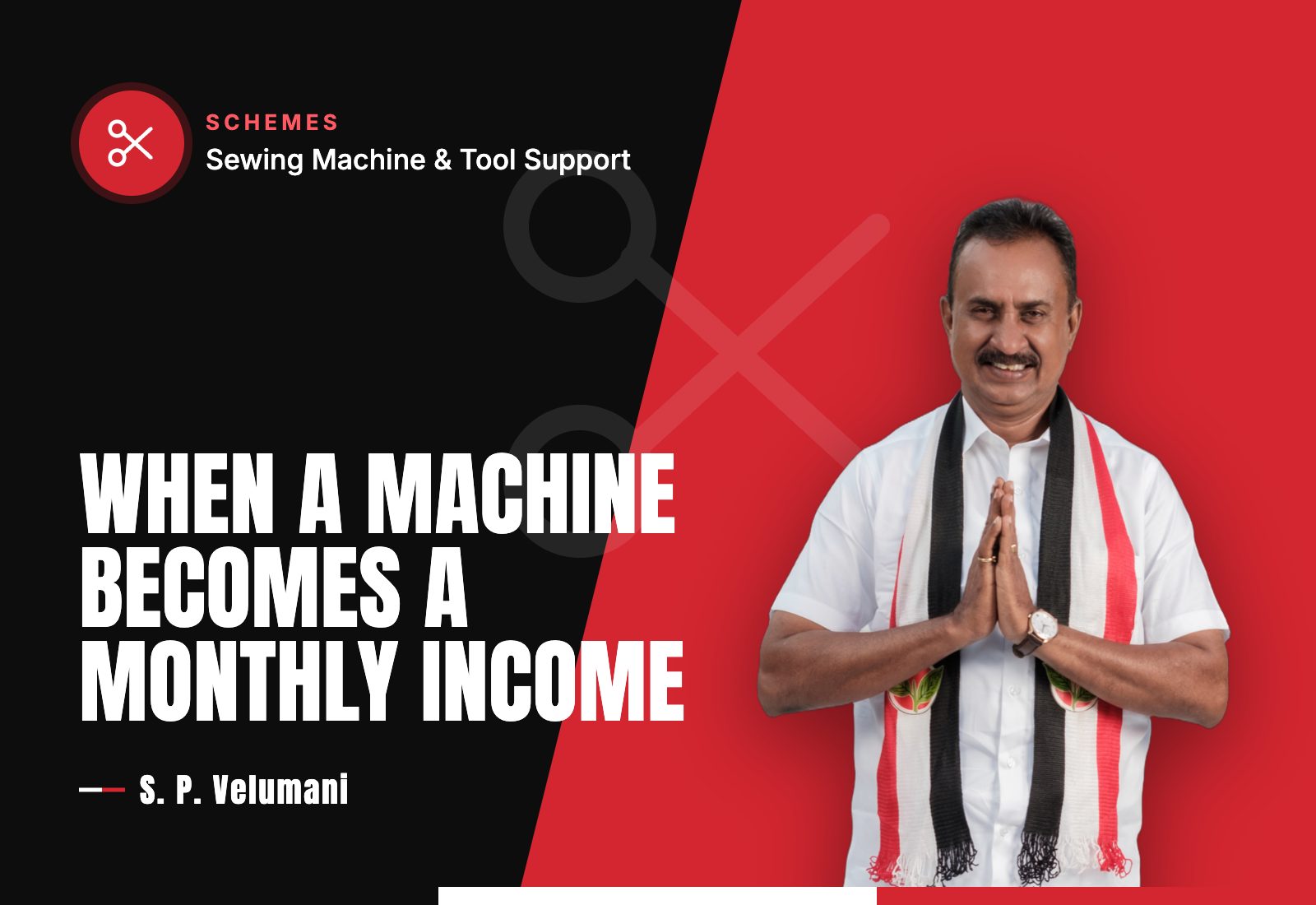 When a Machine Becomes a Monthly Income — S. P. Velumani