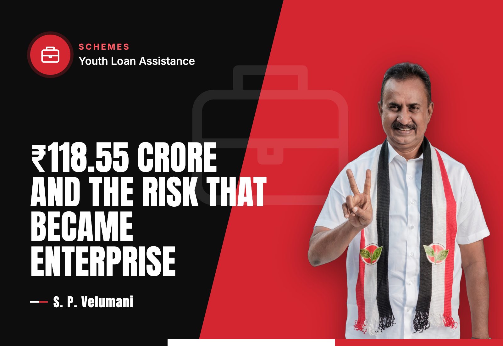 ₹118.55 Crore and the Risk That Became Enterprise — S. P. Velumani